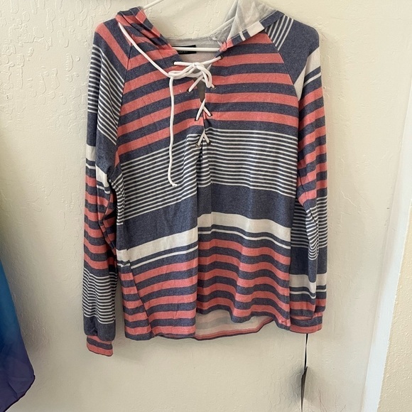 Revolve Michael Lauren Travis Lace Up Pullover Hoodie Sweater XS - Picture 1 of 7